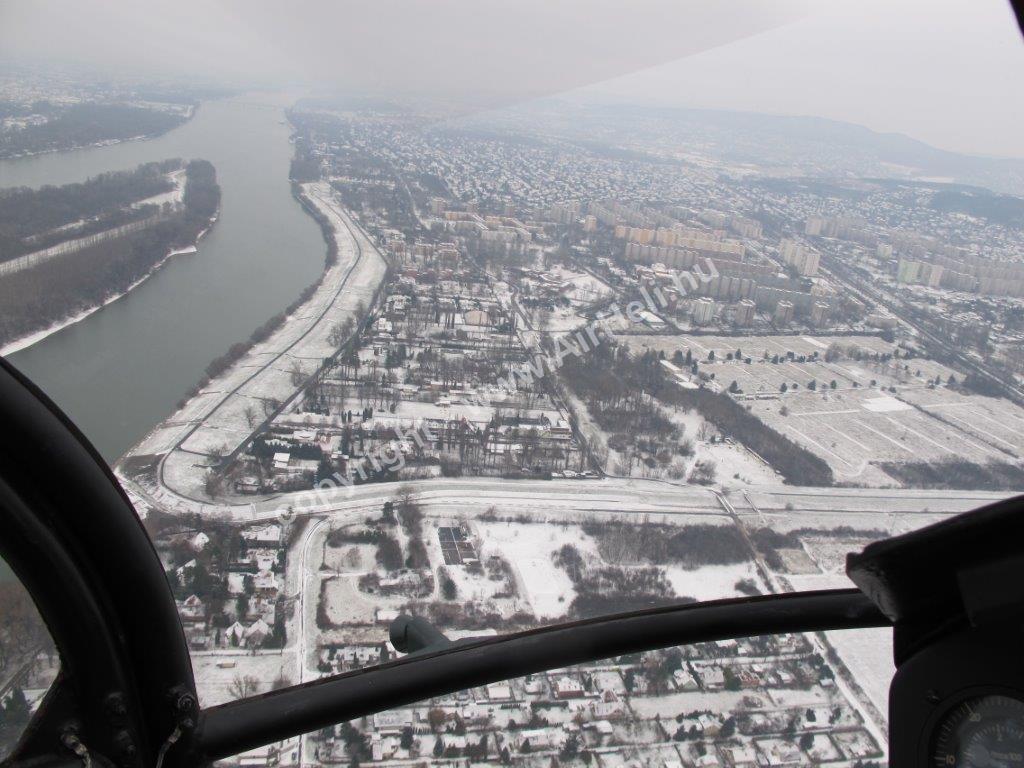 Budapest winter scenic flight, december 2014: 