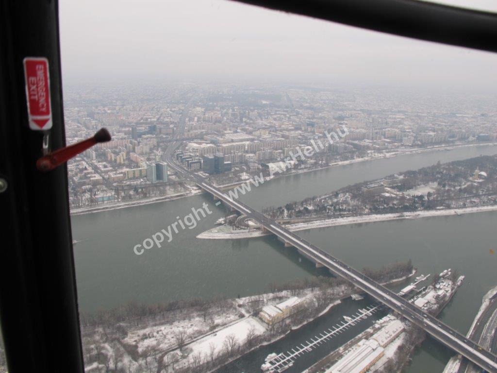 Budapest winter scenic flight, december 2014: 