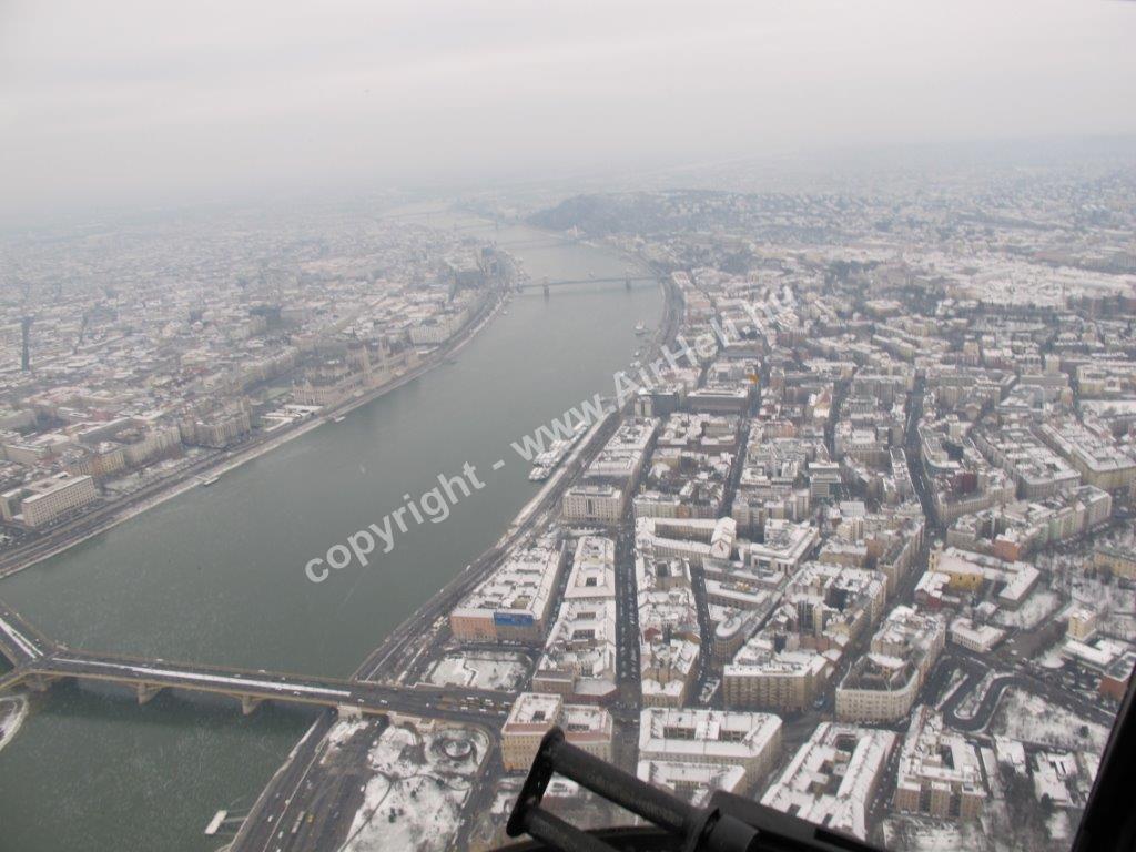 Budapest winter scenic flight, december 2014: 