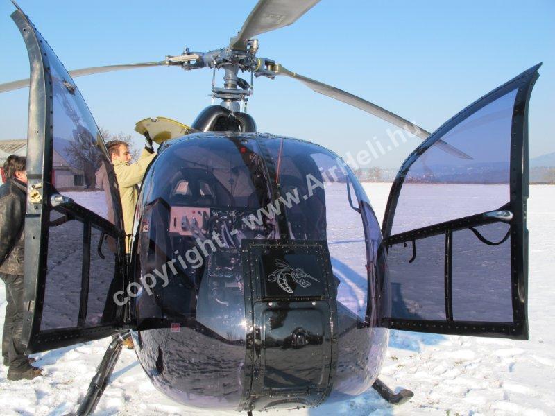 2011 Januári helikopter sétarepülés: Gazelle helicopter SA 341G